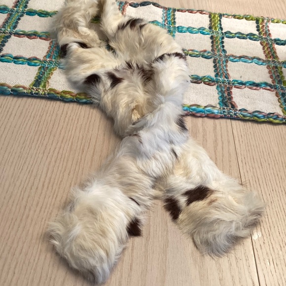 VINTAGE Genuine rabbit fur scarf - Picture 1 of 5